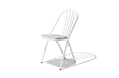 Surpil Dining Chair White/Aluminum