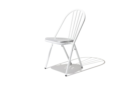 Surpil Dining Chair White/Aluminum