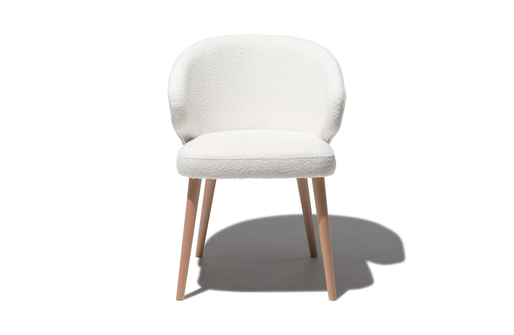 Caprice Dining Chair White Boucle