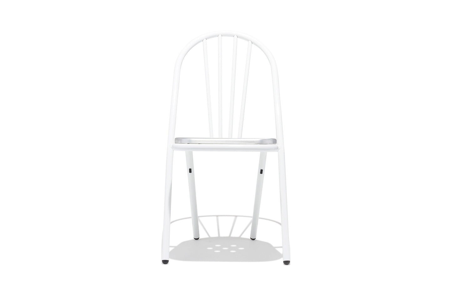 Surpil Dining Chair White/Aluminum