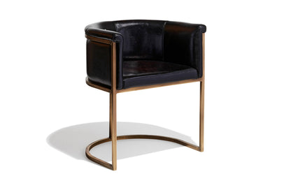 Channel Leather Dining Chair